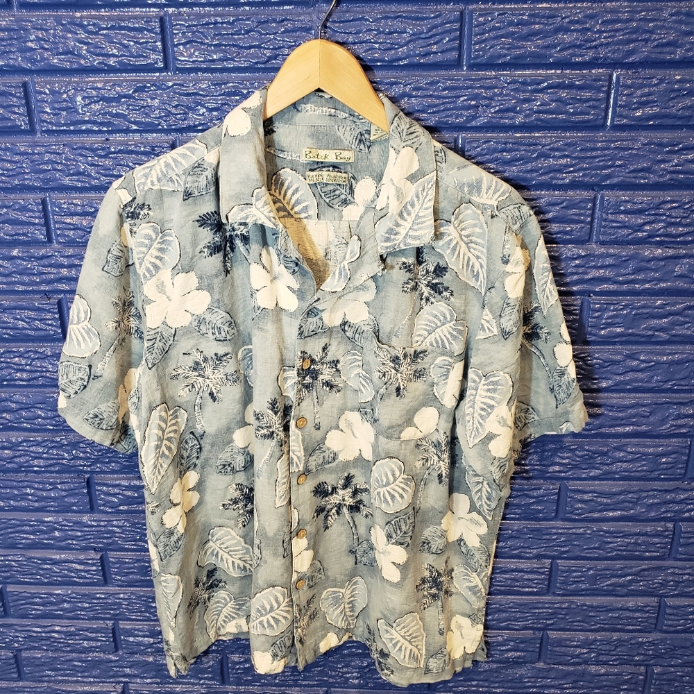 BATIK BAY HAWAIIAN VINTAGE WASHABLE SILK SHIRT